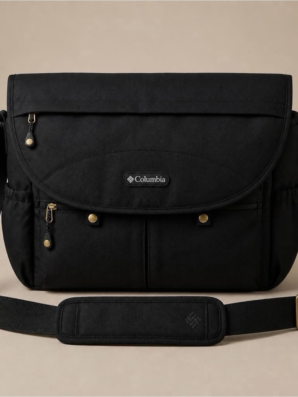 Columbia Black Messenger Bag
